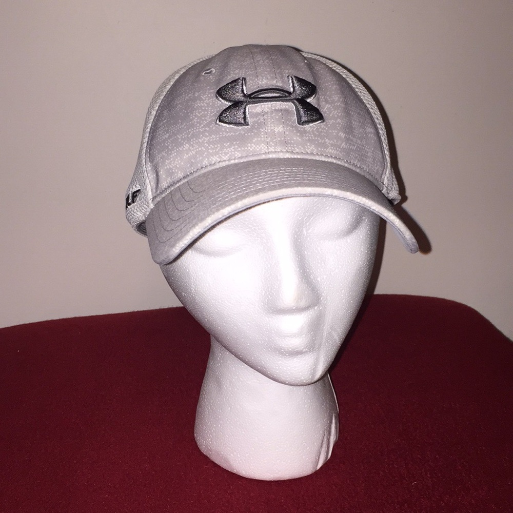 Under Armour Men's Gray/White Driver 3.0 Golf Cap